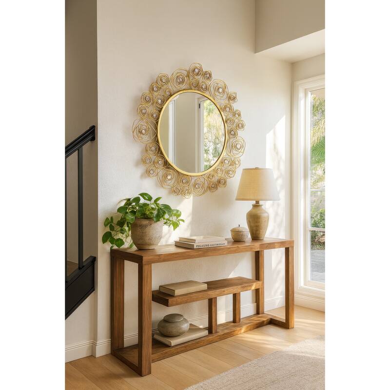 Varaluz Ethereal Rose Wall Mirror - Havana Gold Ombre