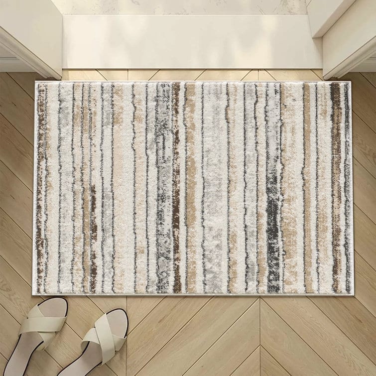 Modern Minimalist Striped Area Rug