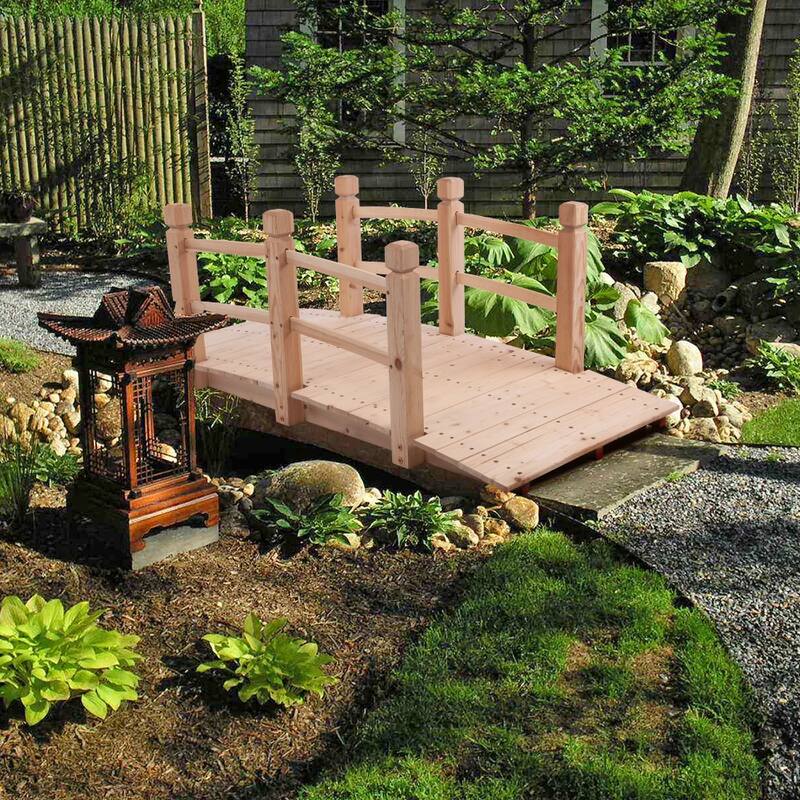 Outdoor Courtyard Anticorrosive Wood Landscape Bridge