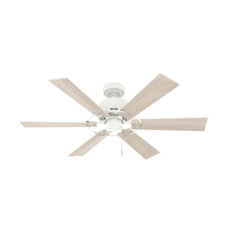 Hunter 52" Gilrock Windmill Ceiling Fan and Pull Chain - Industrial, Modern Farmhouse