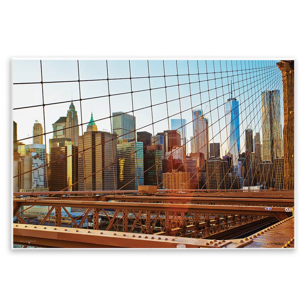 Stupell Cityscape Through Bridge Wall Plaque Art Design By Seven Trees Design