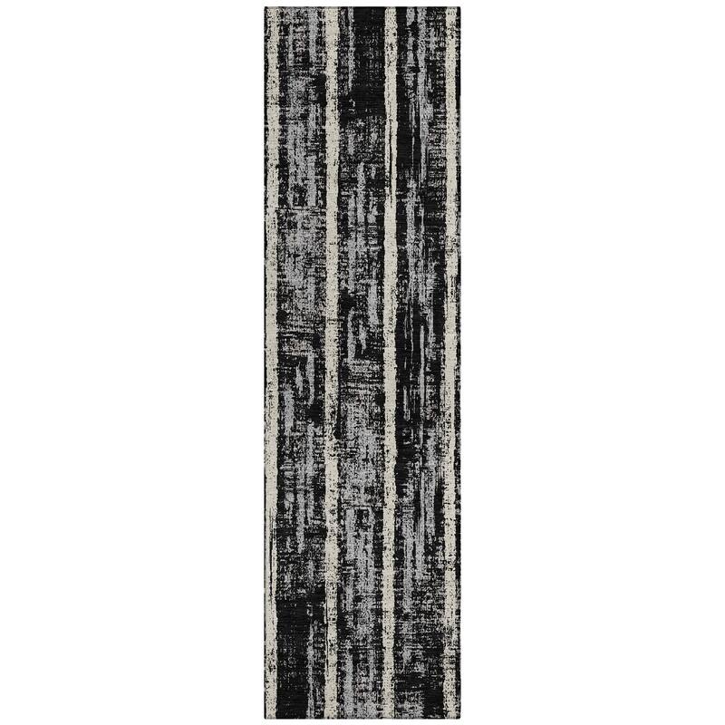 Machine Washable Indoor/ Outdoor Chantille Stripe Ombre Rug