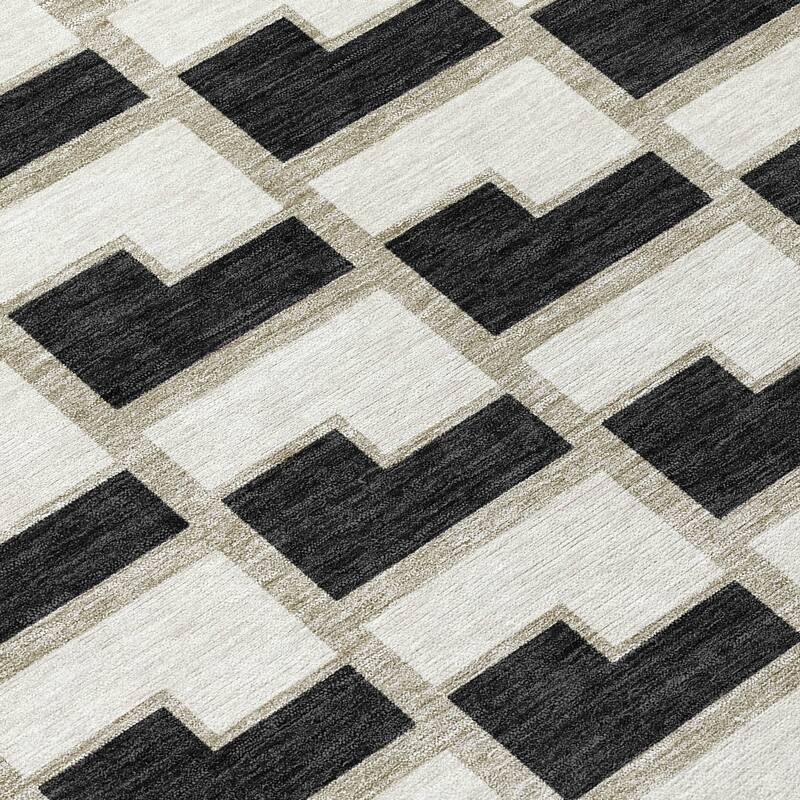 Machine Washable Indoor/ Outdoor Modern Cody Chantille Rug