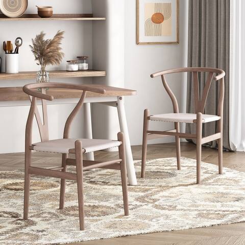 Gessford Ash Wood Dining Chairs (Set of 2) by Christopher Knight Home