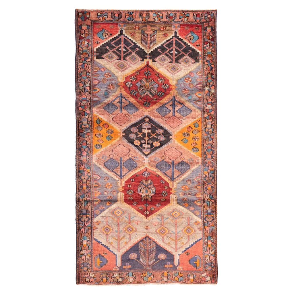 ECARPETGALLERY Hand-knotted Melis Multi Color Wool Rug - 5'1 x 9'10