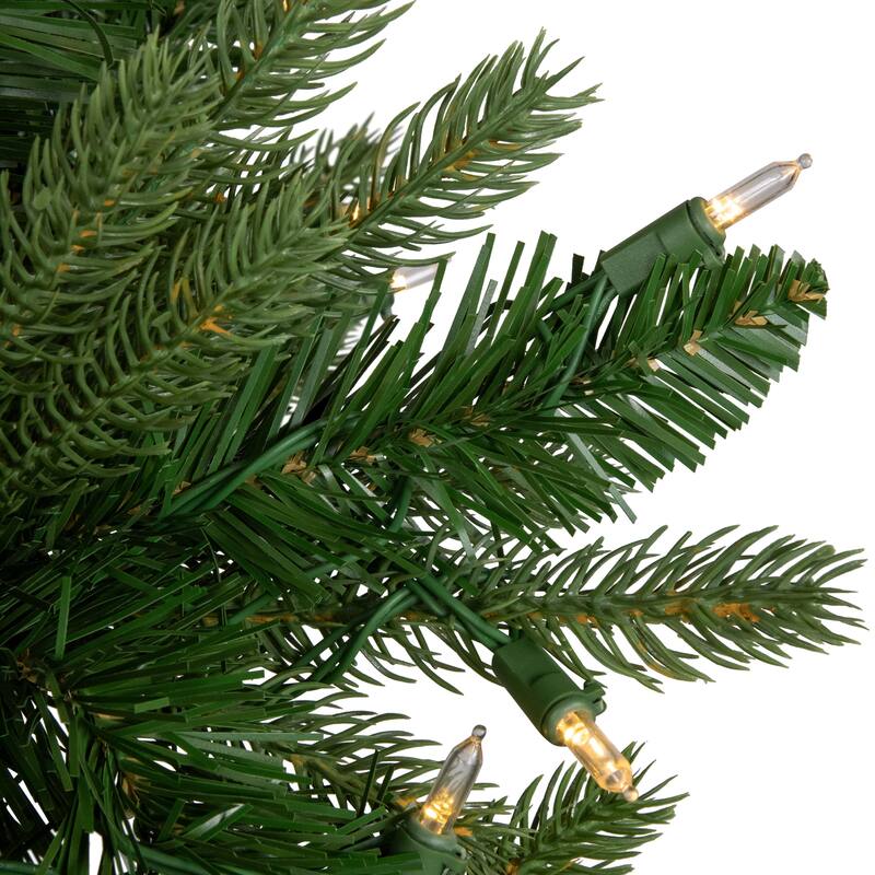7.5' Pre-Lit Washington Frasier Fir Multi-Function Slim Christmas Tree - Dual Color LED Lights