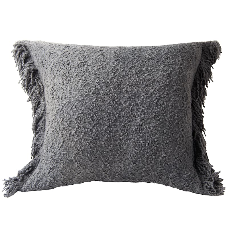 Rizzy Home Solid Modern Craft Textured Throw Pillow