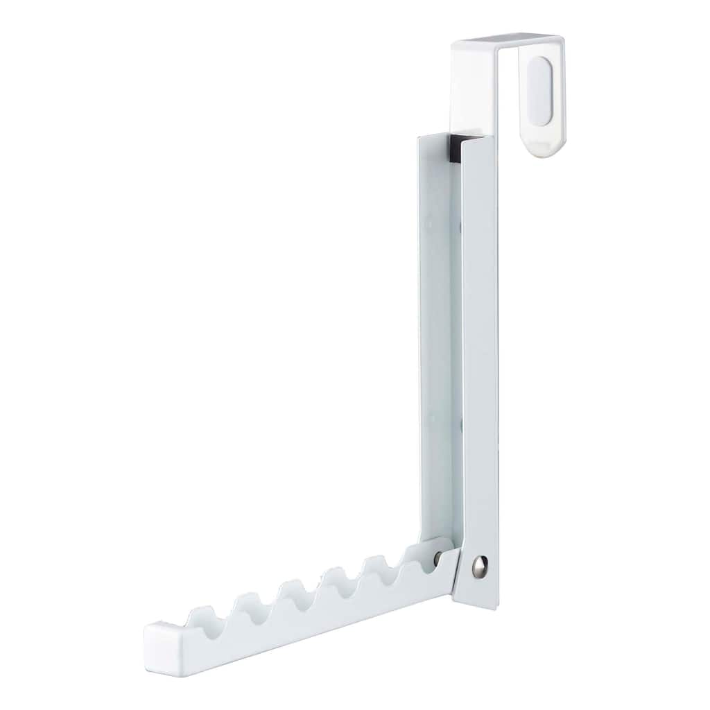 Yamazaki Home Over-the-Door Hook, Steel, Up To 1.375" Door, 1-Hook, Holds 13.2 lbs - L 2.76 x W 0.79 x H 7.87 inches
