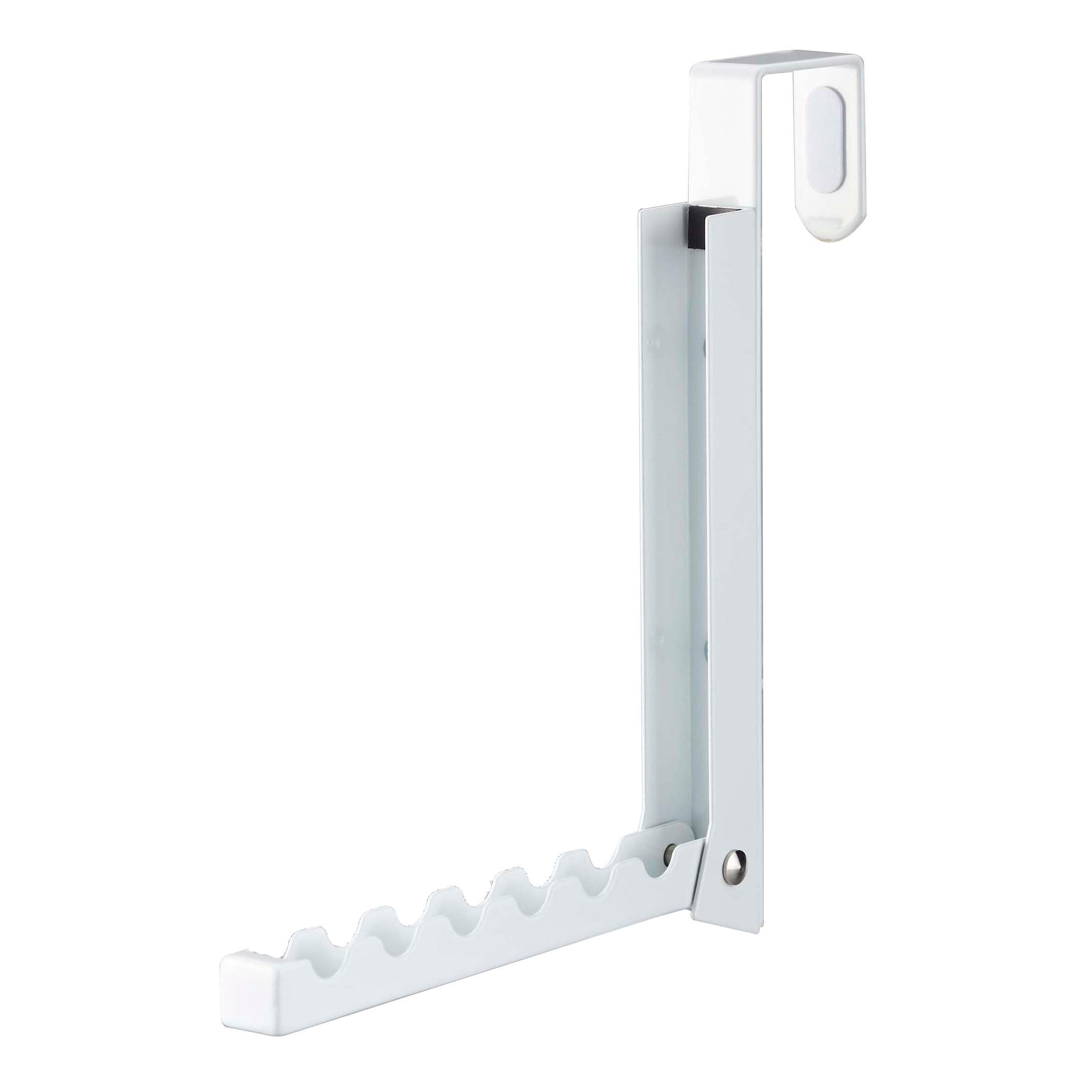 Yamazaki Home Over-the-Door Hook, Steel, Up To 1.375" Door, 1-Hook, Holds 13.2 lbs - L 2.76 x W 0.79 x H 7.87 inches