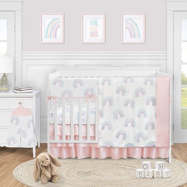 blue jean teddy bear crib bedding set