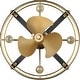 preview thumbnail 9 of 16, Sewell Collection 24-in. Three-Blade Matte Black Modern Ceiling Fan - 24 in x 24 in x 19.1875 in