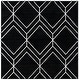 preview thumbnail 120 of 154, SAFAVIEH Adirondack Benilda Modern Geometric Rug 4' Square - Black/Ivory