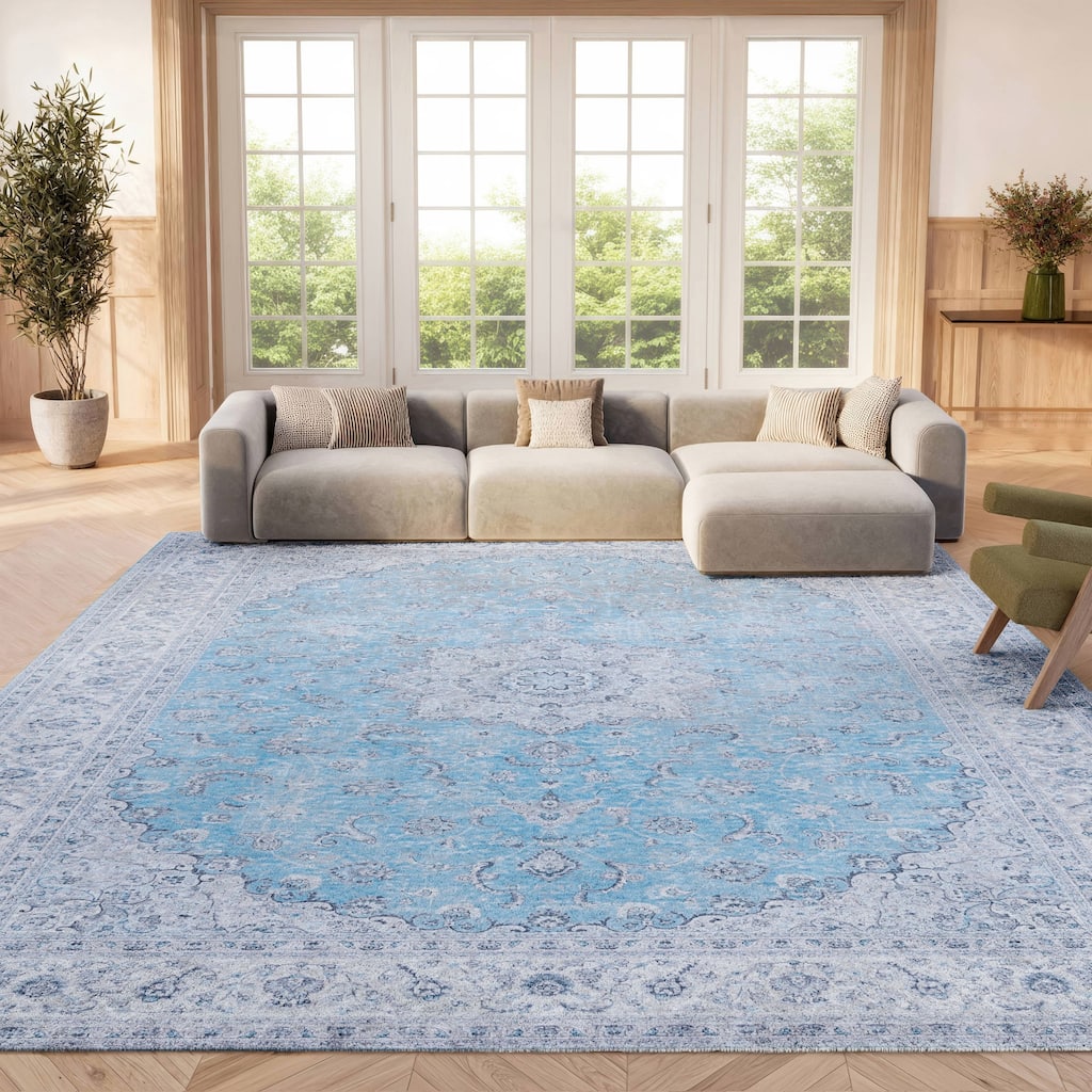 SAFAVIEH Tucson Machine Washable Slip Resistant Elianne Shabby Chic