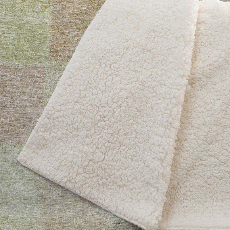 Premium Machine Washable Vintage Patchwork Sherpa Throw Blanket