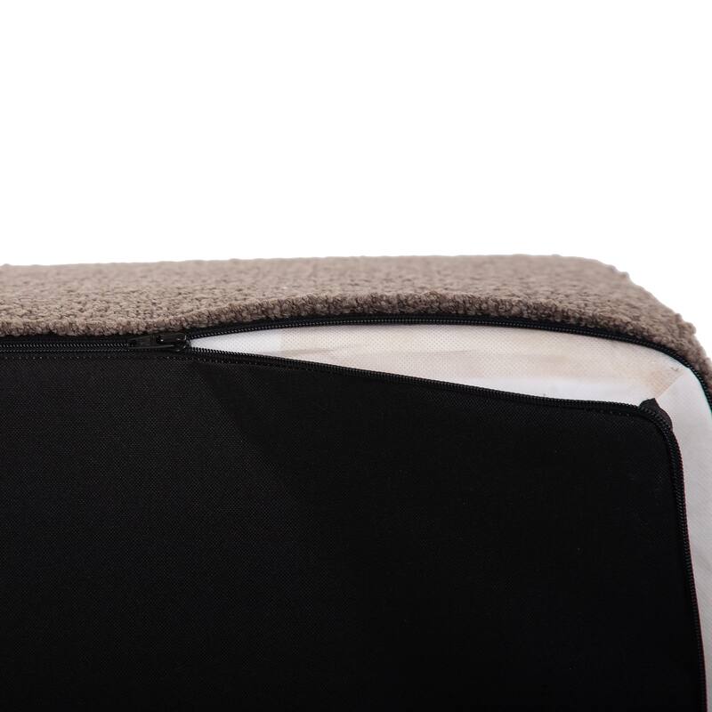 Allan Andrews No Tip Short Block Ottoman with Cover, Barbet Collection