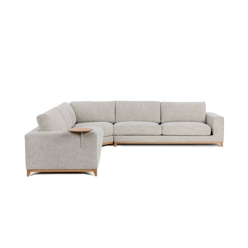 Classic Home Donovan Upholstered Sectional Sofa - 132.3Wx132.3Dx32.3H
