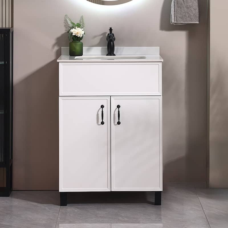 24 Inch Bathroom Vanity with Sink Stylish and Modern Affordable Bathroom Furniture