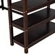 preview thumbnail 63 of 82, Space-Saving Loft Bed with Storage Shelves and Desk, Solid Wood Loft Bed Frame with Ladder and Guardrail for Kids Teens Adults