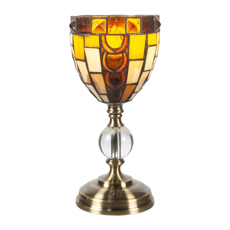 13" Tall Vienne Tiffany Accent Lamp - 13 inches Tall