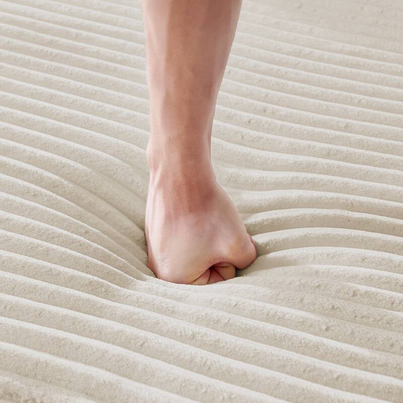 Roomfitters Velvet Lounge Chair No Assembly Required, Fluffy Single Lazy Sofa for Living Room and Bedroom