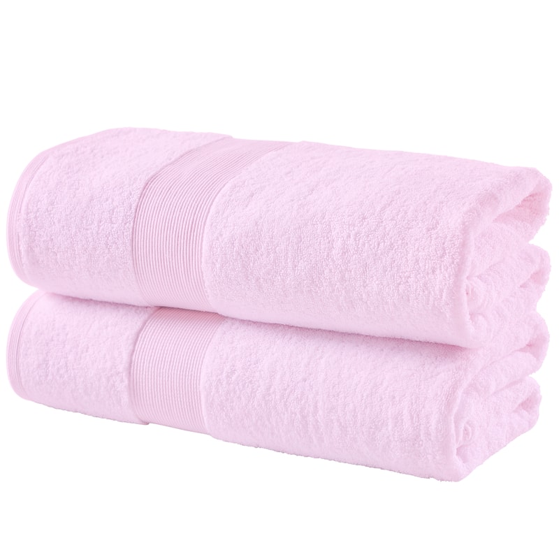 Fabstyles Camelot Bath Sheet 600 GSM Zero-Twist Cotton Set of 2 - 36"x67"