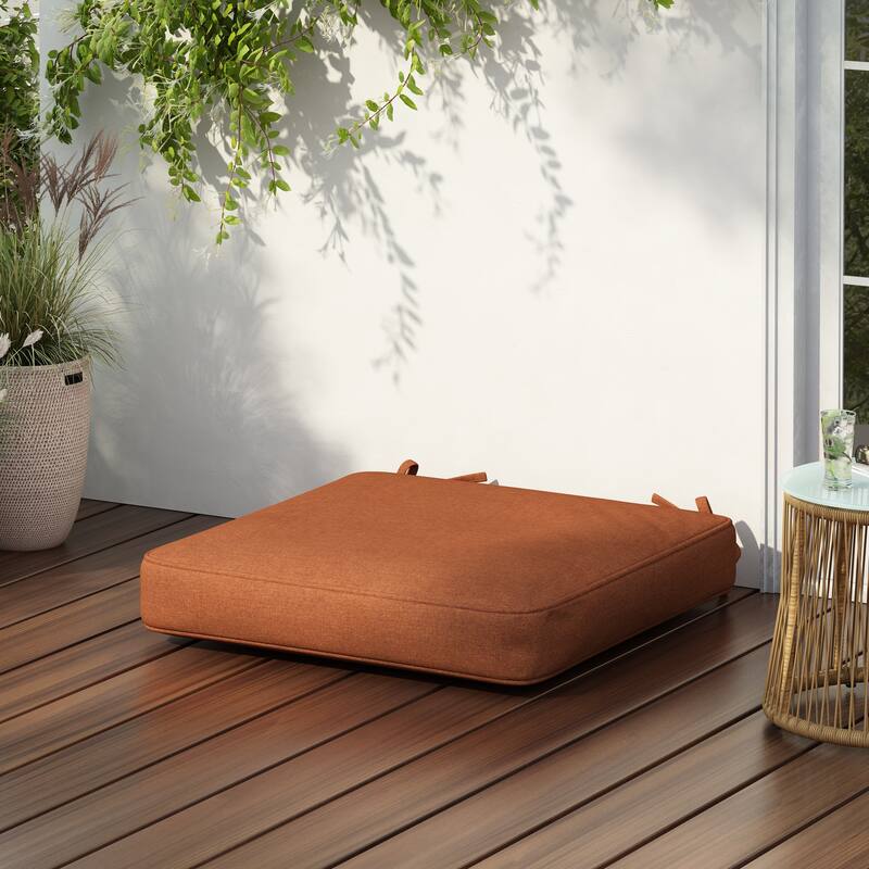 Noah Outdoor Dining Chair Cushion - Orange