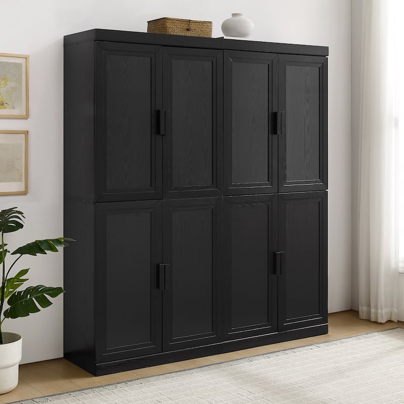 Crosley Essen 2Pc Kitchen Pantry Storage Cabinet Set