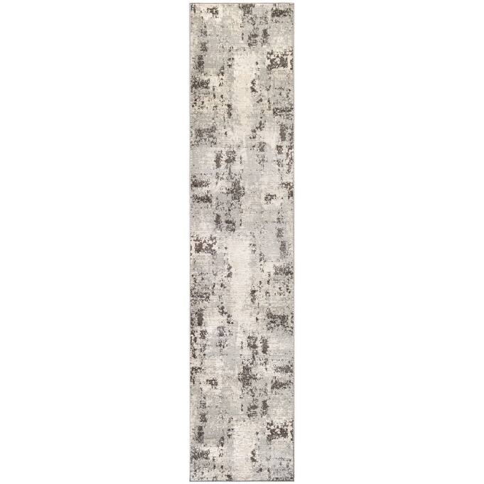 Nourison Serenity Home Indoor Abstract Area Rug - 2' 2" x 7' 6" - Grey