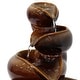 preview thumbnail 2 of 7, Sunnydaze Tiered Vessels Indoor Ceramic Tabletop Water Fountain - 10-Inch