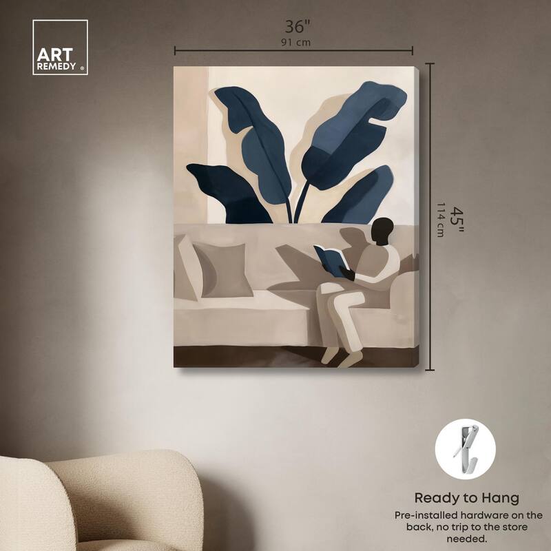 Void Reader II Canvas by Art Remedy, Gallery Wrapped