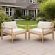 Option Teak Finish+ Beige Cushion