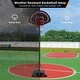 preview thumbnail 9 of 8, Portable Basketball Hoop Stand with Wheels and 2 Nets