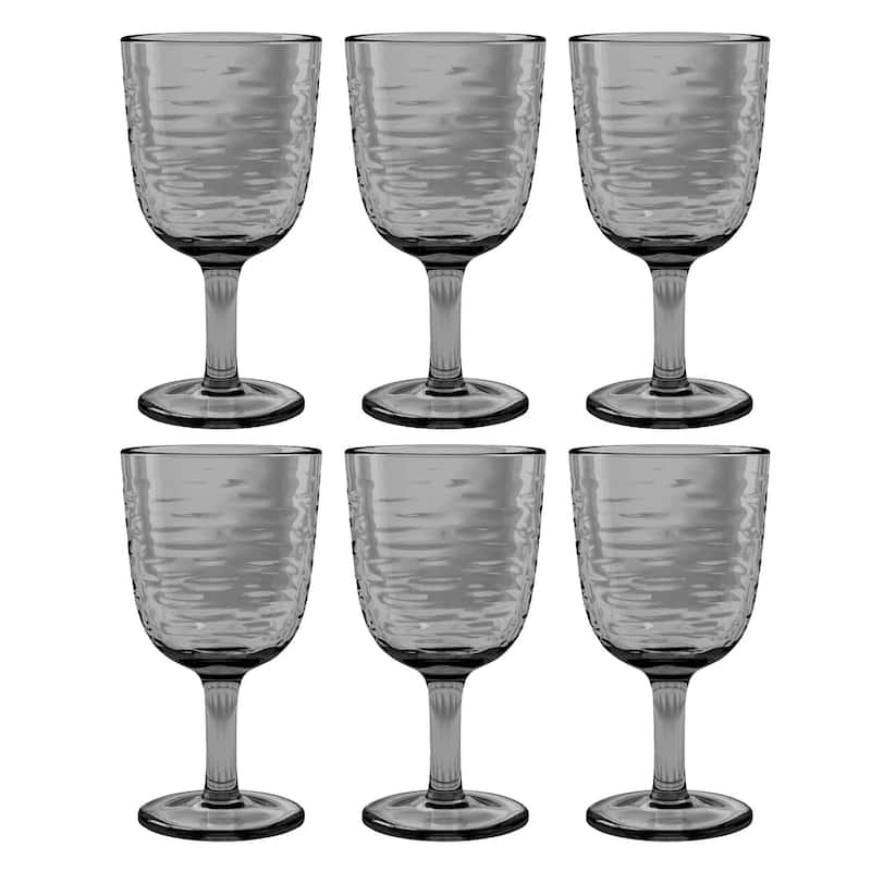 Abode Homewares by TarHong Foundry Goblet,13.5 oz. Set of 6