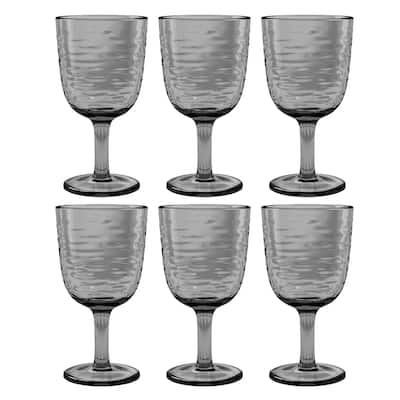 Abode Homewares by TarHong Foundry Goblet,13.5 oz. Set of 6