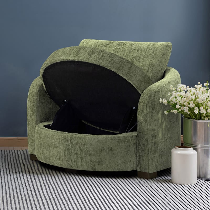 Studio Living Myers Large Accent Chair in Boucle Fabric