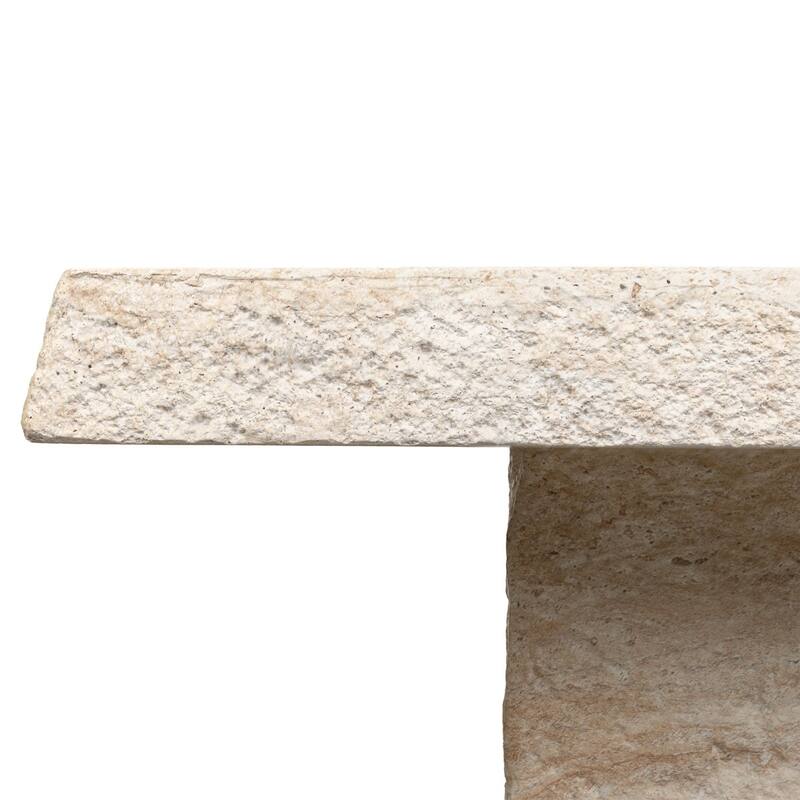 Stilo Slab Top Concrete Coffee Table with Marble and Stone Finish