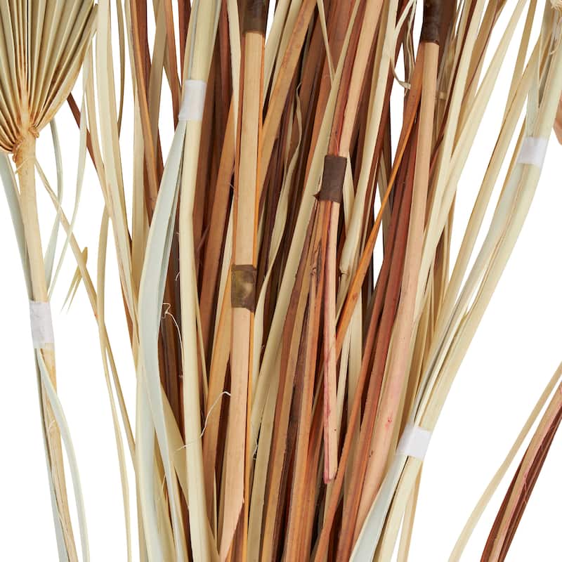 Brown Dried Plant Palm Leaf Home Decor Natural Foliage with Grass