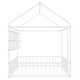 preview thumbnail 30 of 34, Space-Saving Full Size Kids Bed House Bed with Fence and Shelves