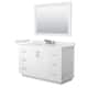Option White, Nickel Trim, White Quartz Top