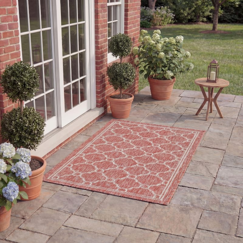 SAFAVIEH Courtyard Lydie Indoor/ Outdoor Waterproof Patio Backyard Rug