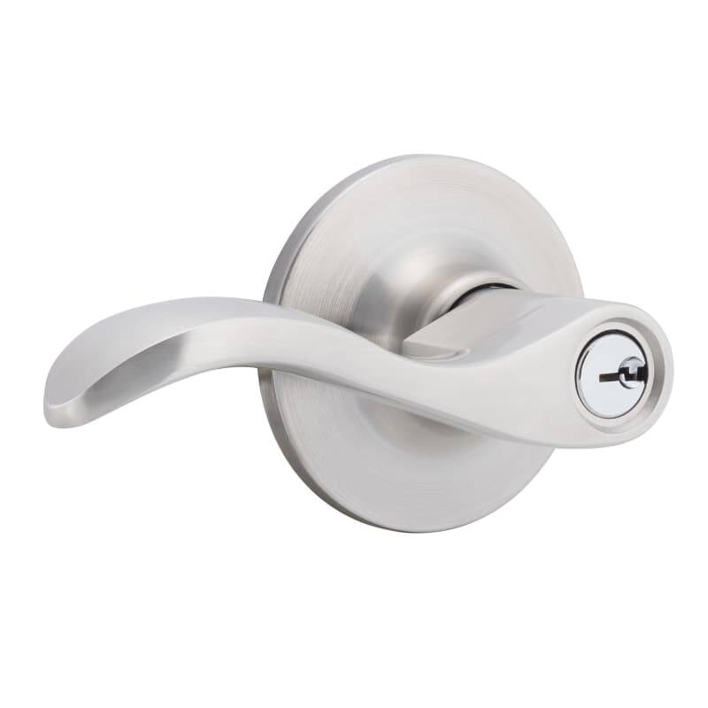 Sure-Loc SB107 Snowbird Single Cylinder Keyed Entry Door Lever Set - Satin Nickel