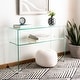 preview thumbnail 1 of 2, SAFAVIEH Hollis Clear Console Table - 43.3" x 13.8" x 29.5"
