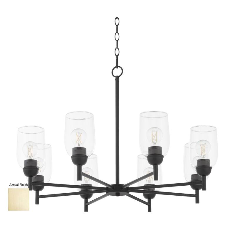 Quorum International 6112-8 Providence 8 Light 32" Wide Chandelier - Aged Brass