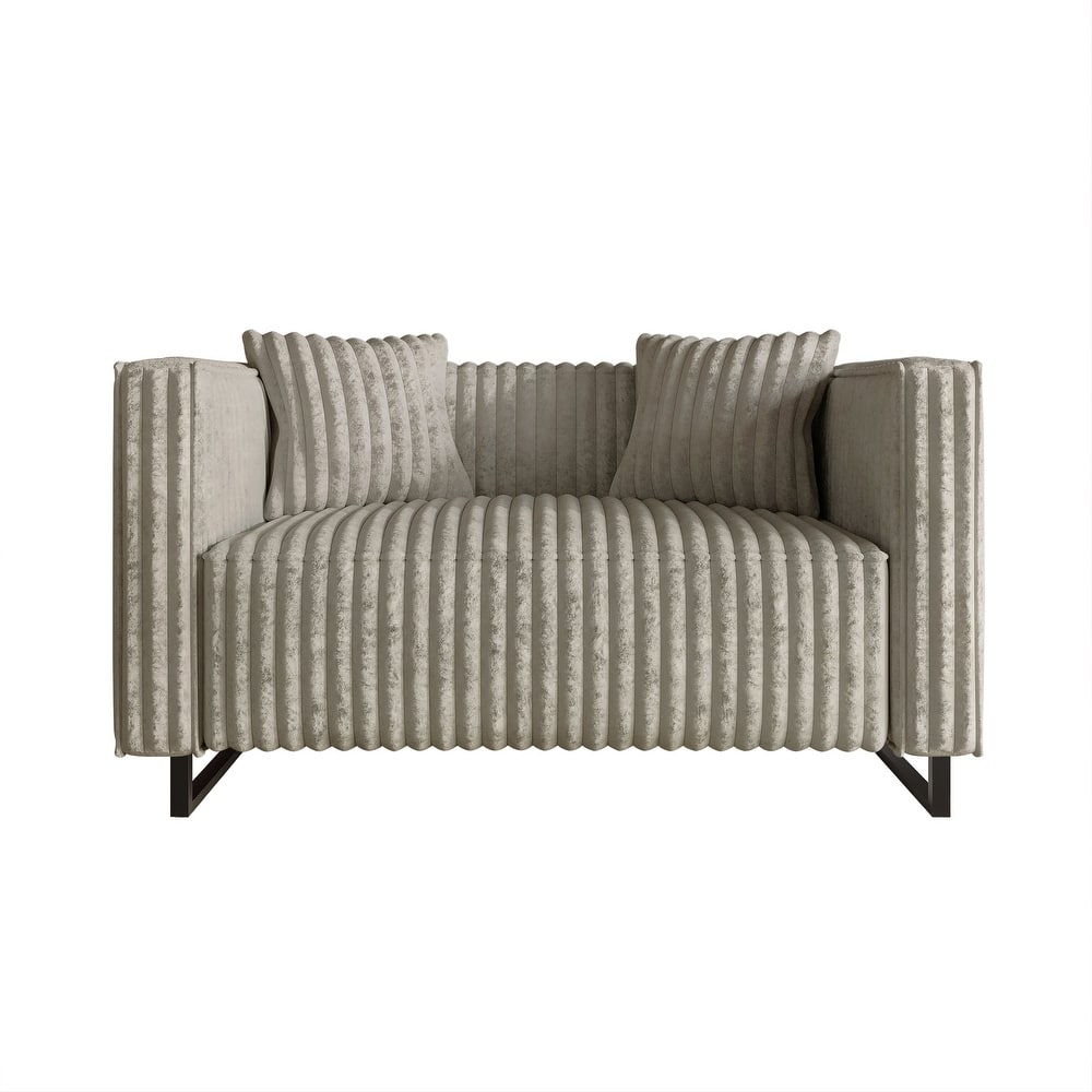 CraftPorch Mid Century Modern Upholstered Loveseat - N/A
