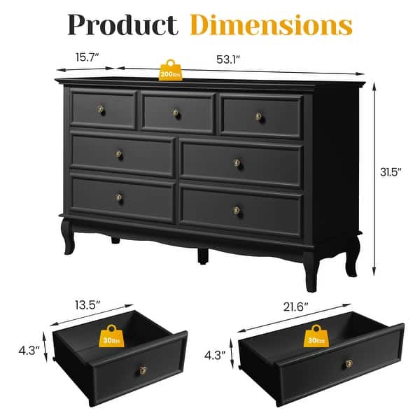 black dresser under 200 Belmont 12 Drawer Dresser