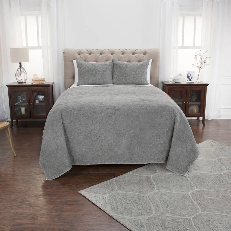 Anthony Cotton Sham in Gray