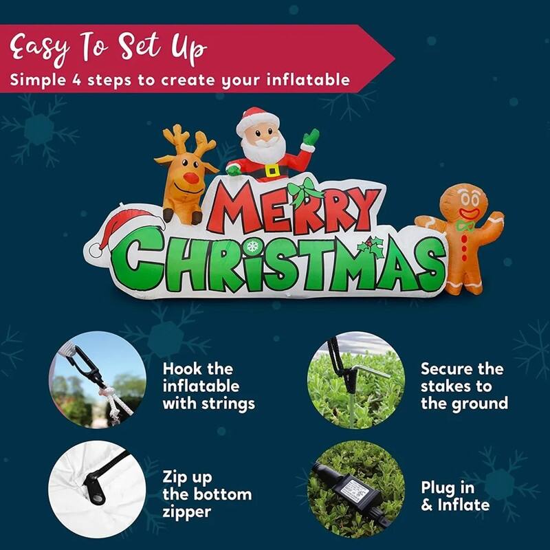 Versatile Merry Christmas Inflatable