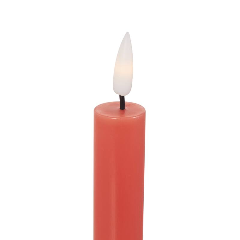 Wax Flameless Candle with Remote Control - Set of 6 Red, Black, White, Yellow, Blue or Pink - Roche River Decor