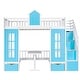 preview thumbnail 5 of 25, Versatile Twin Over Twin Bunk Bed with Convertible Table, Drawers, and Play Area for Kids