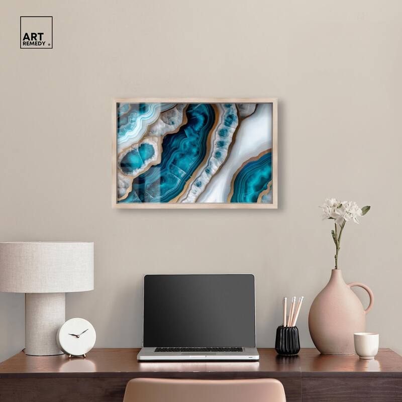 Opaline Undulation Shadowbox by Art Remedy